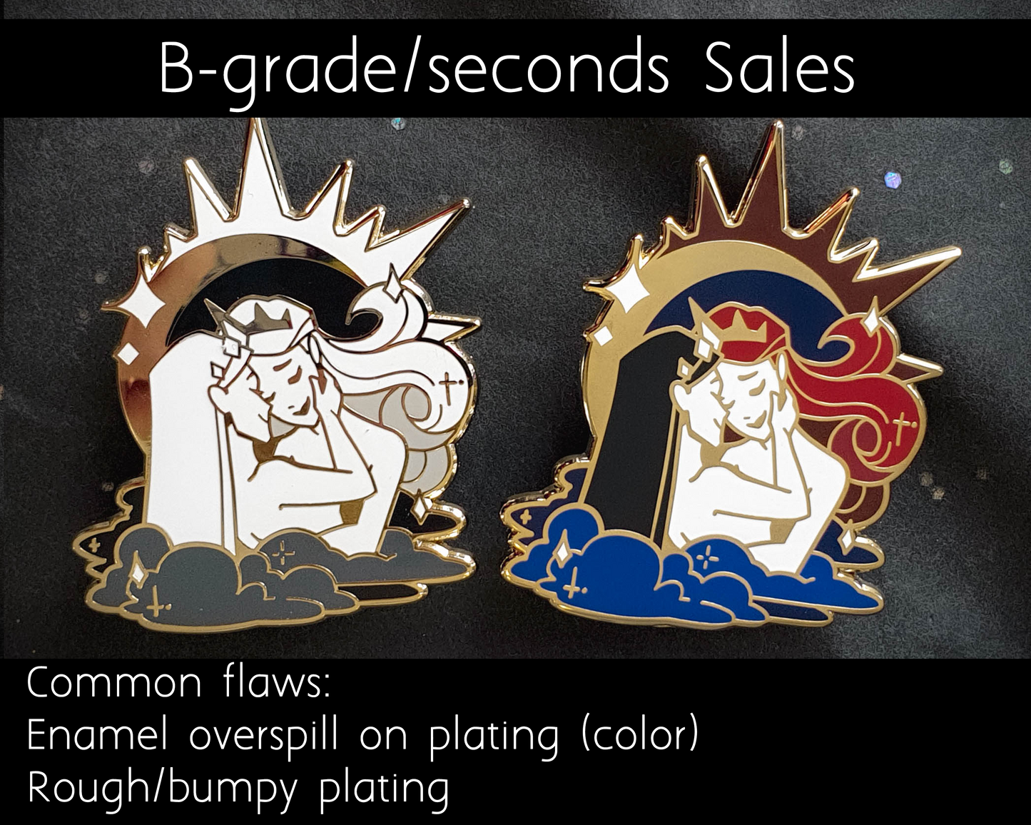 The Lovers - Hard Enamel Pin - Star-crossed Lovers (Collaboration by Astermorn and Annadrawsstuff)