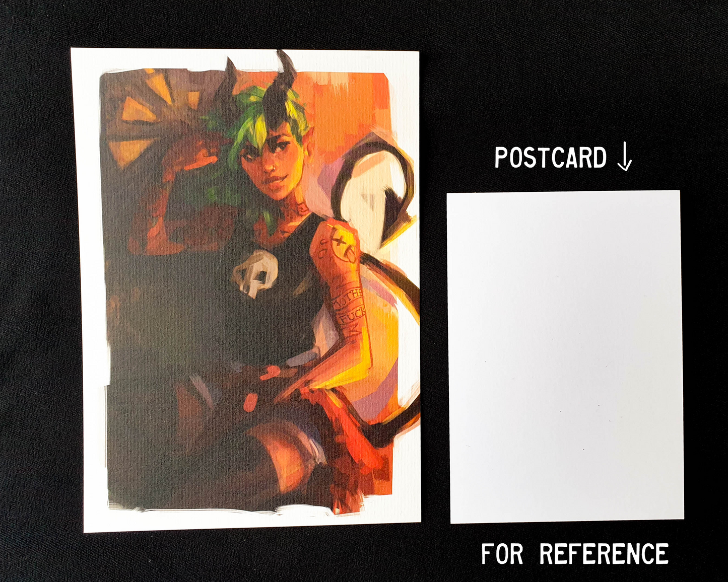 Demon Girl - A5 Art Print