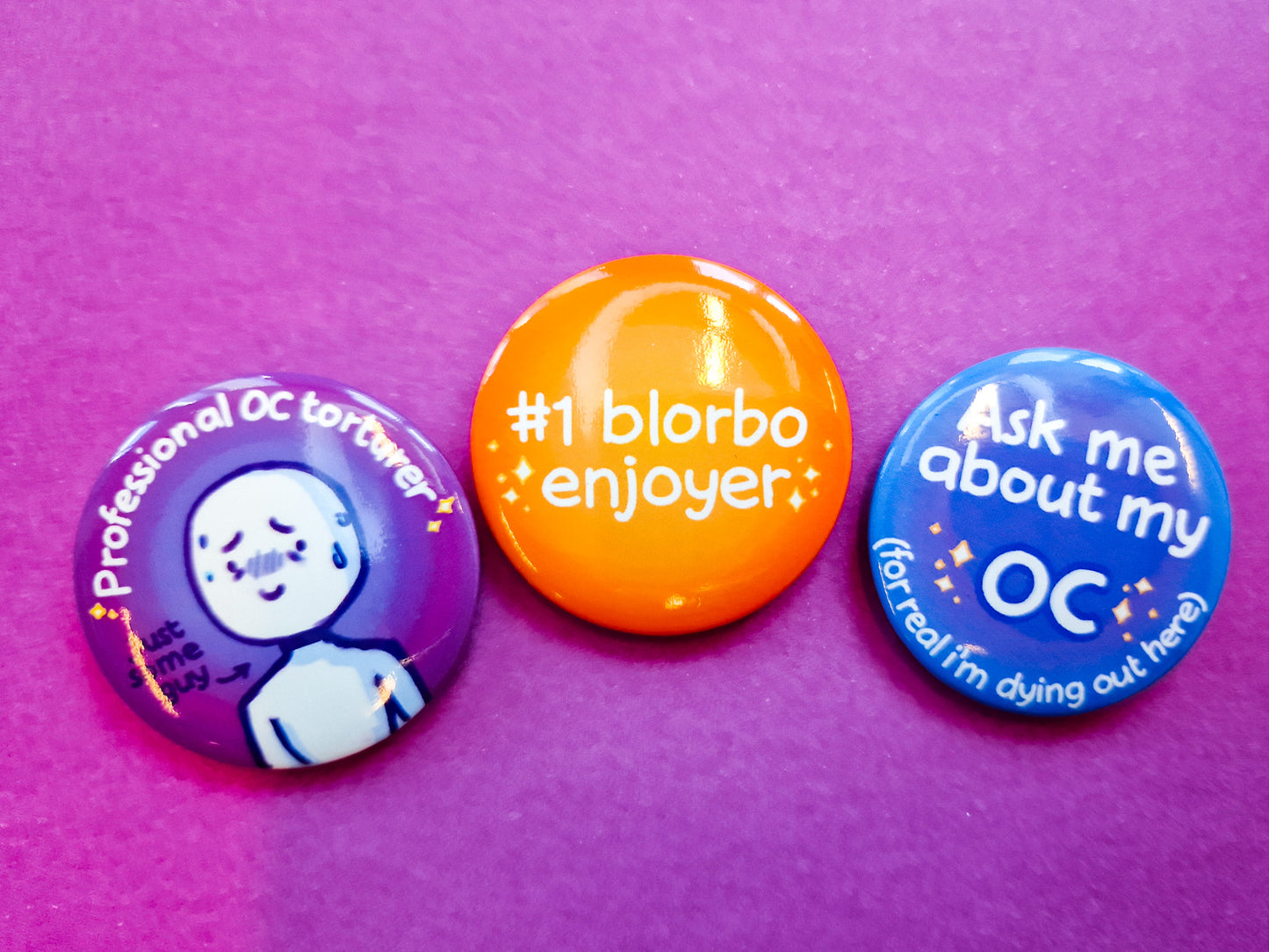 OC obsessed Buttons - Pinback Button Badges