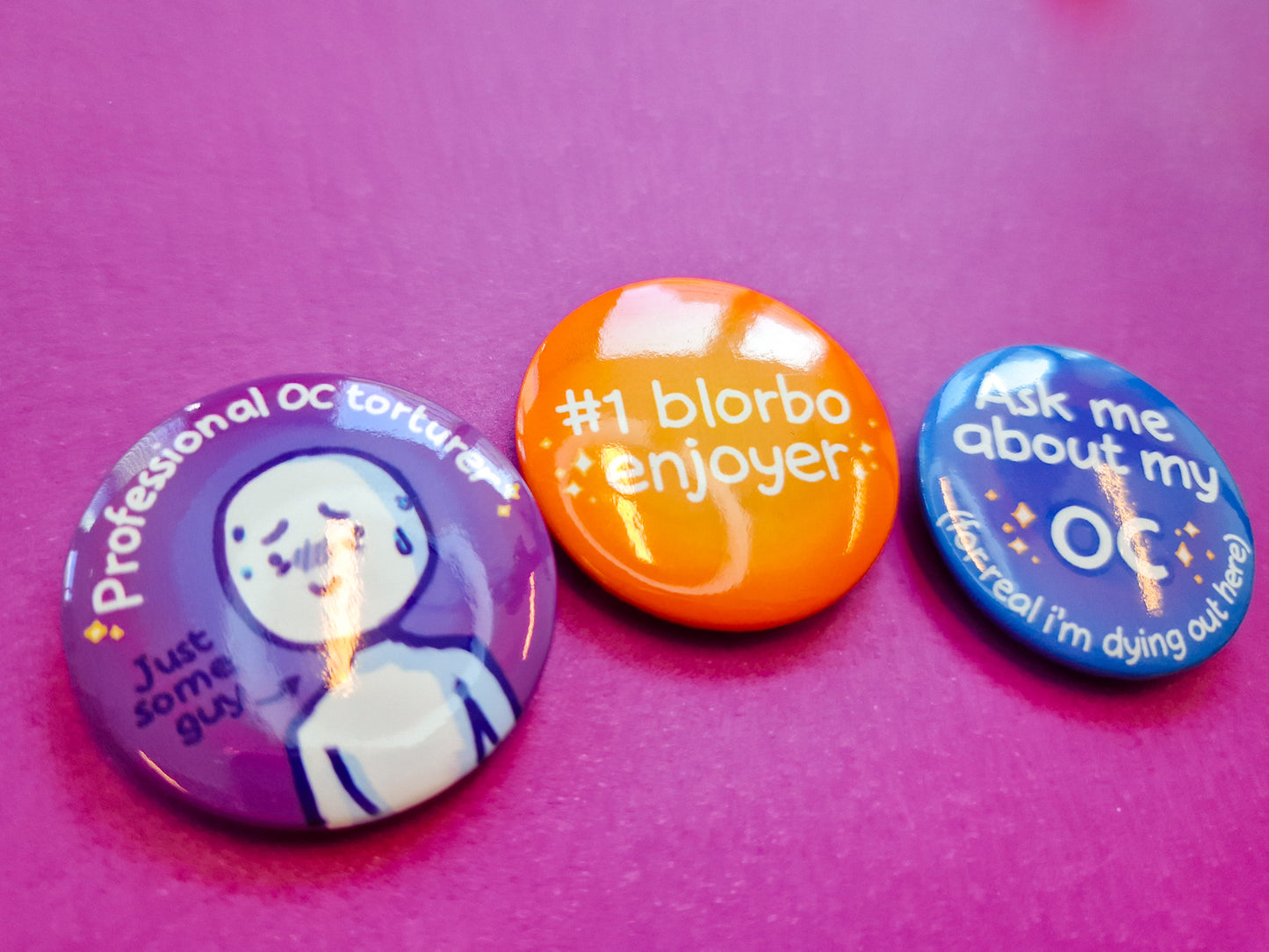 OC obsessed Buttons - Pinback Button Badges