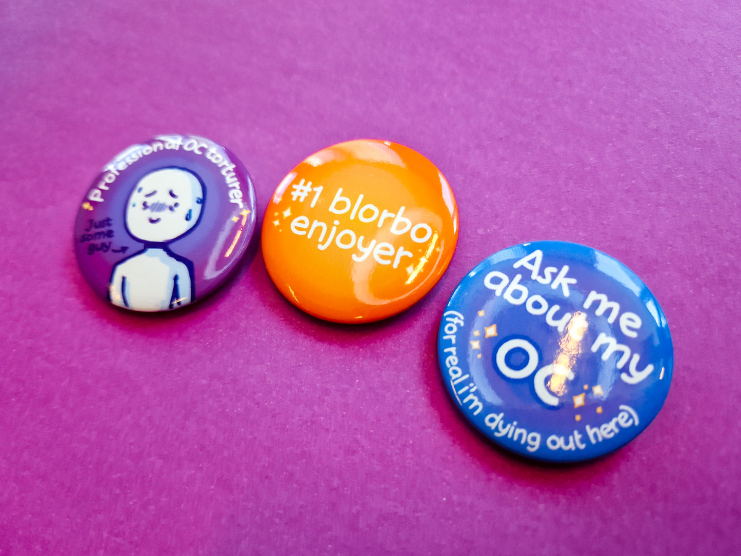 OC obsessed Buttons - Pinback Button Badges