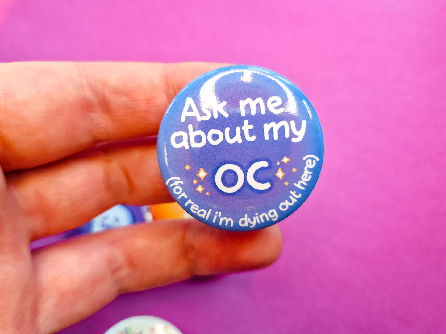 OC obsessed Buttons - Pinback Button Badges