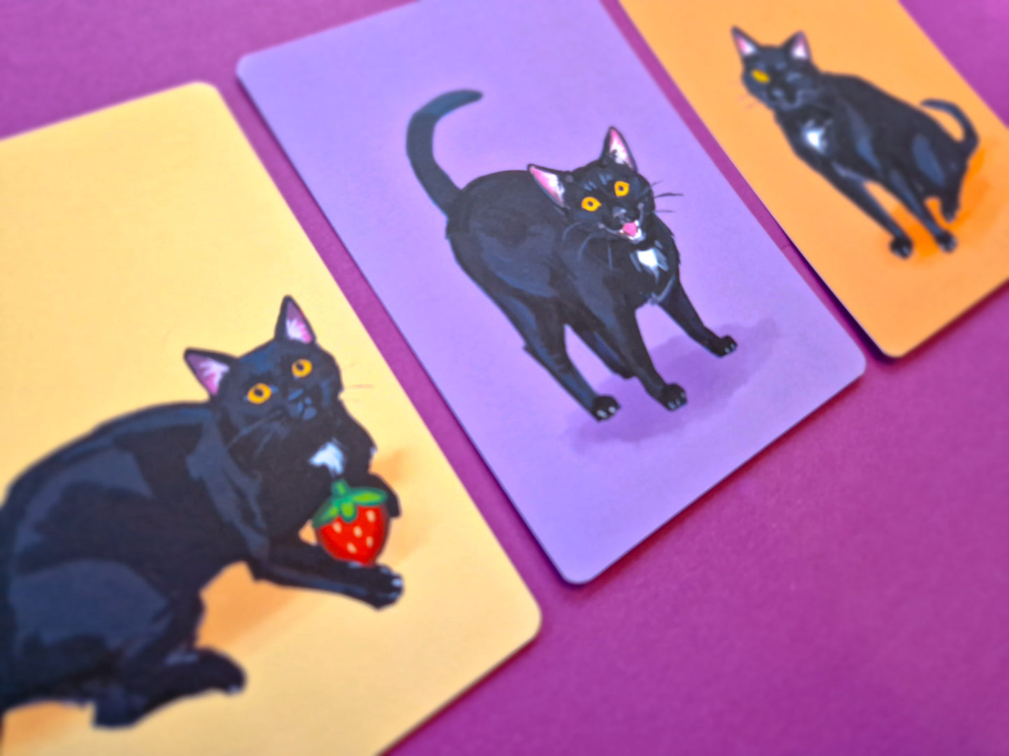 Black Cat Art Prints - Small