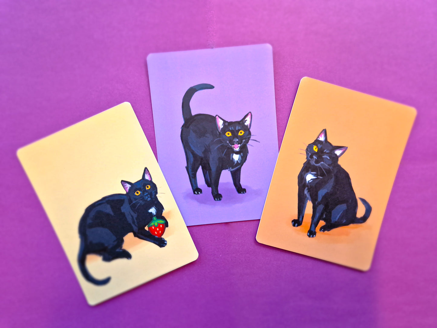 Black Cat Art Prints - Small