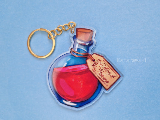 Health Potion Keychain