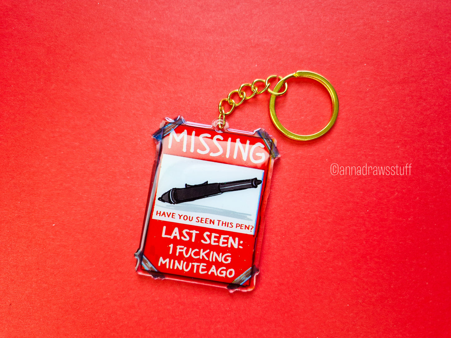 Missing Tablet Pen Keychain