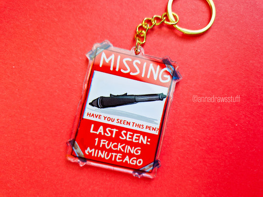 Missing Tablet Pen Keychain