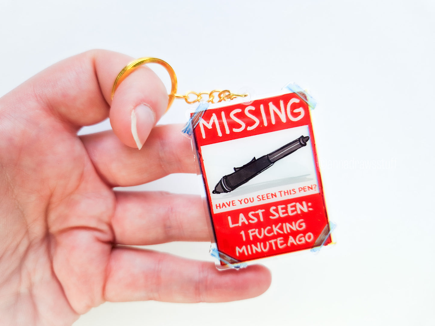 Missing Tablet Pen Keychain