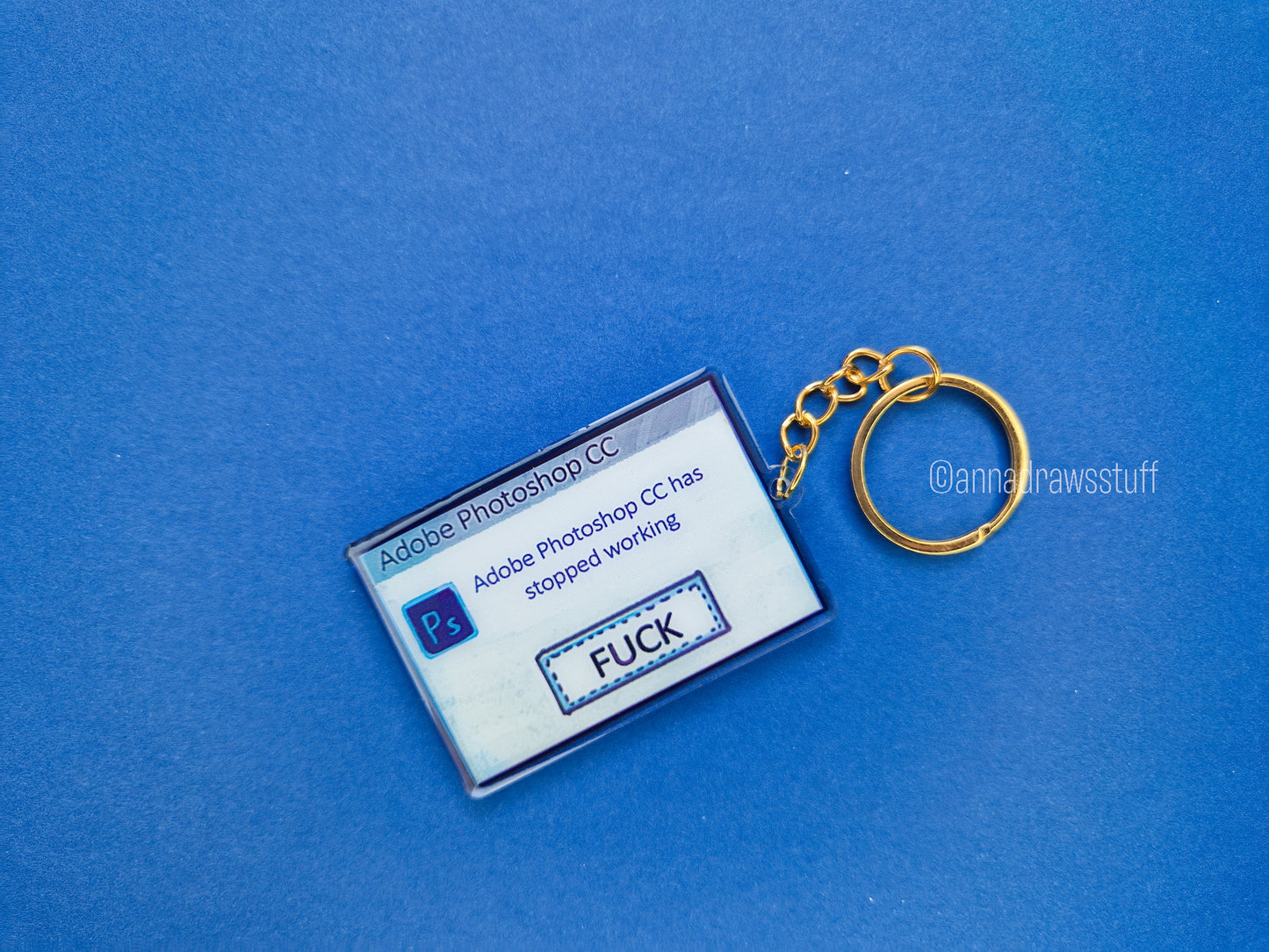PS Has Stopped Working (FUCK) Keychain