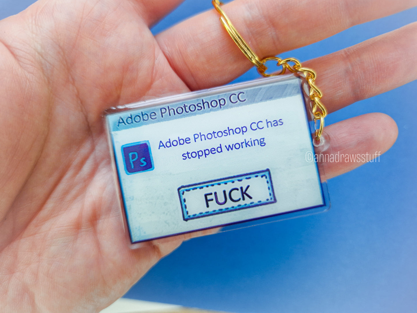 PS Has Stopped Working (FUCK) Keychain