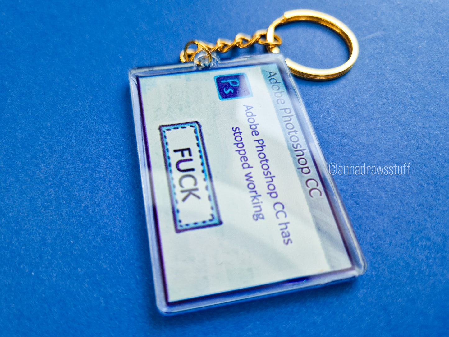 PS Has Stopped Working (FUCK) Keychain