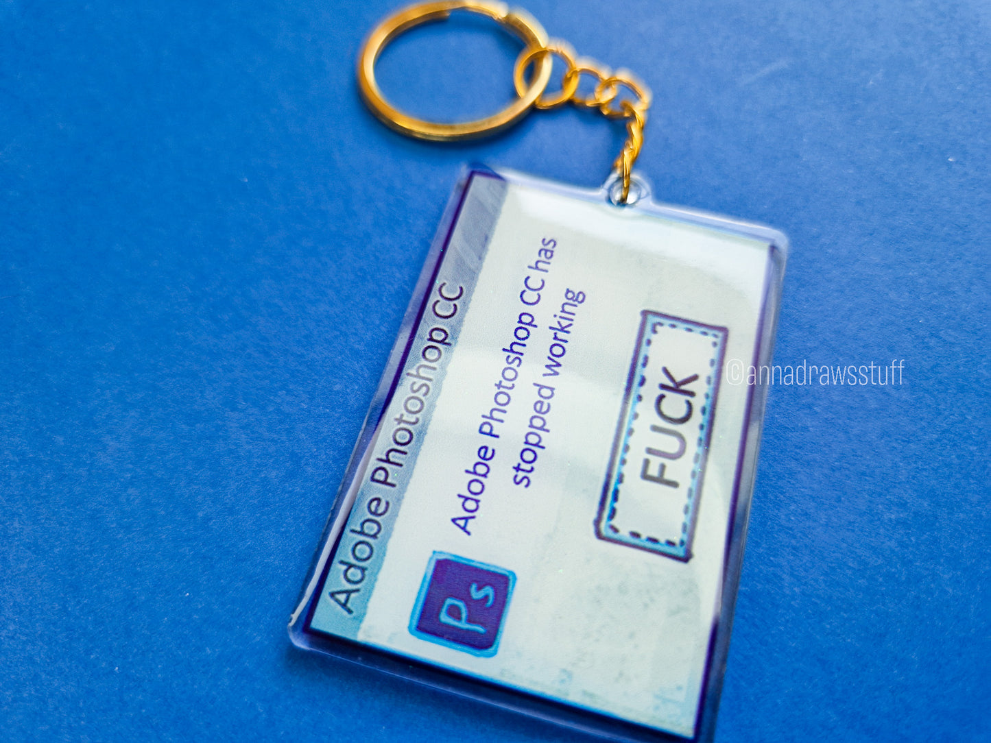 PS Has Stopped Working (FUCK) Keychain