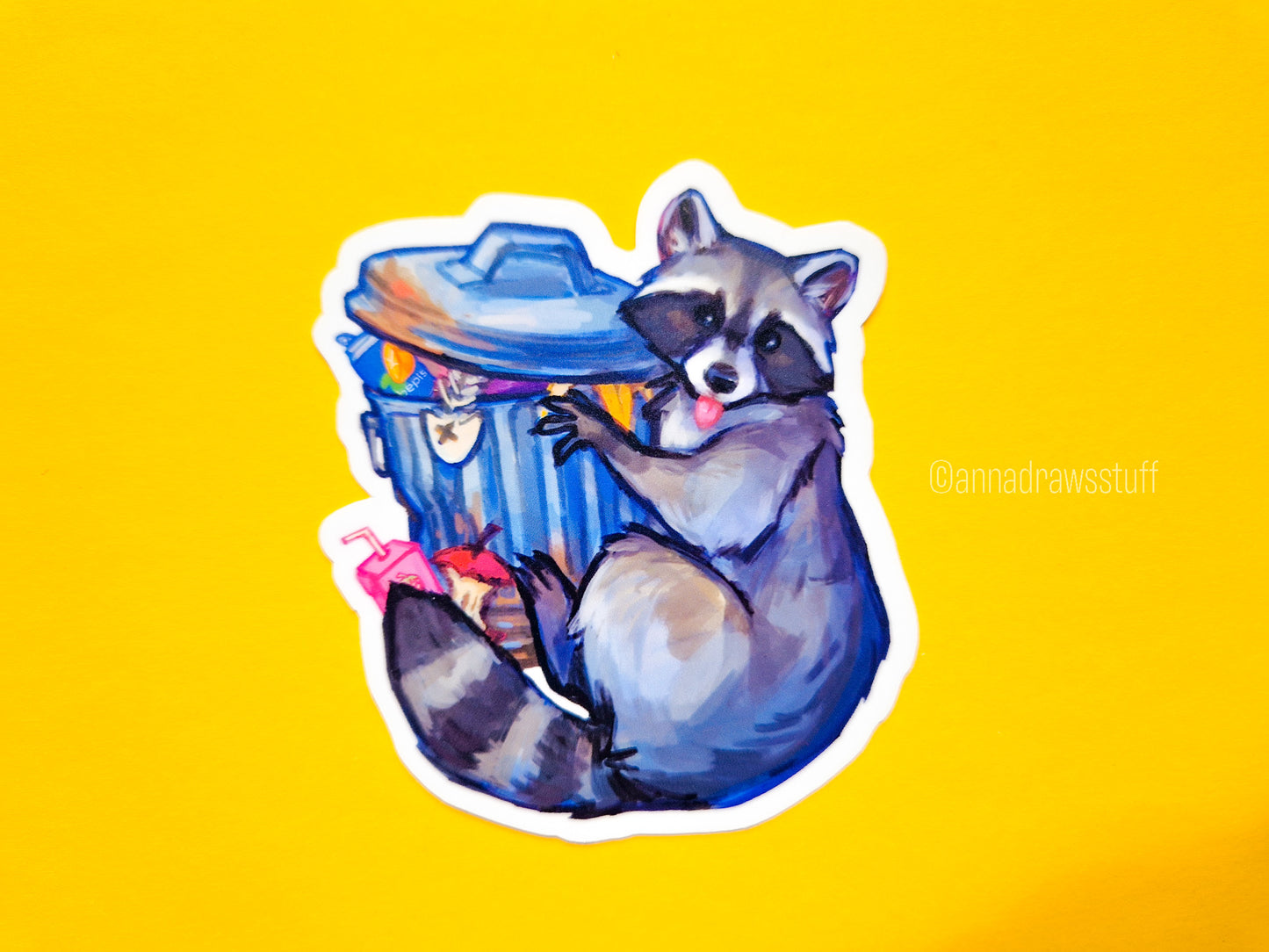 Trashcan Raccoon and Oppossum Scream - Weatherproof Vinyl Stickers