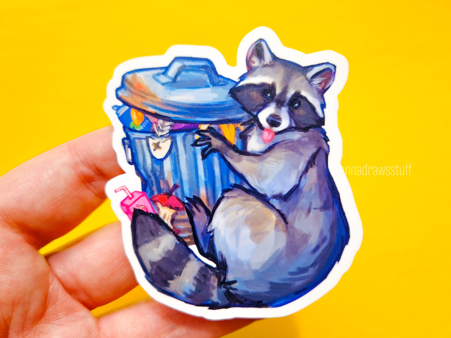 Trashcan Raccoon and Oppossum Scream - Weatherproof Vinyl Stickers