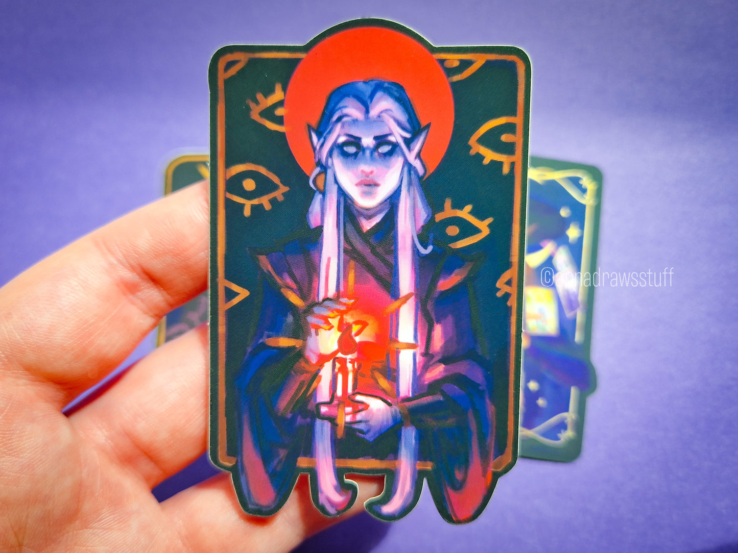 DnD OC Foil Stickers - Mirror Foil Vinyl Stickers