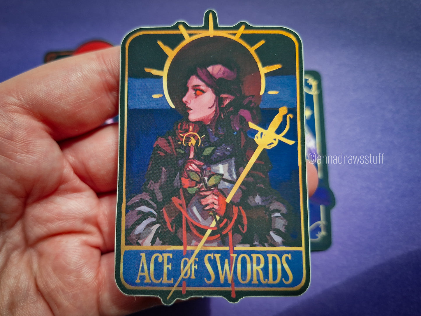 DnD OC Foil Stickers - Mirror Foil Vinyl Stickers