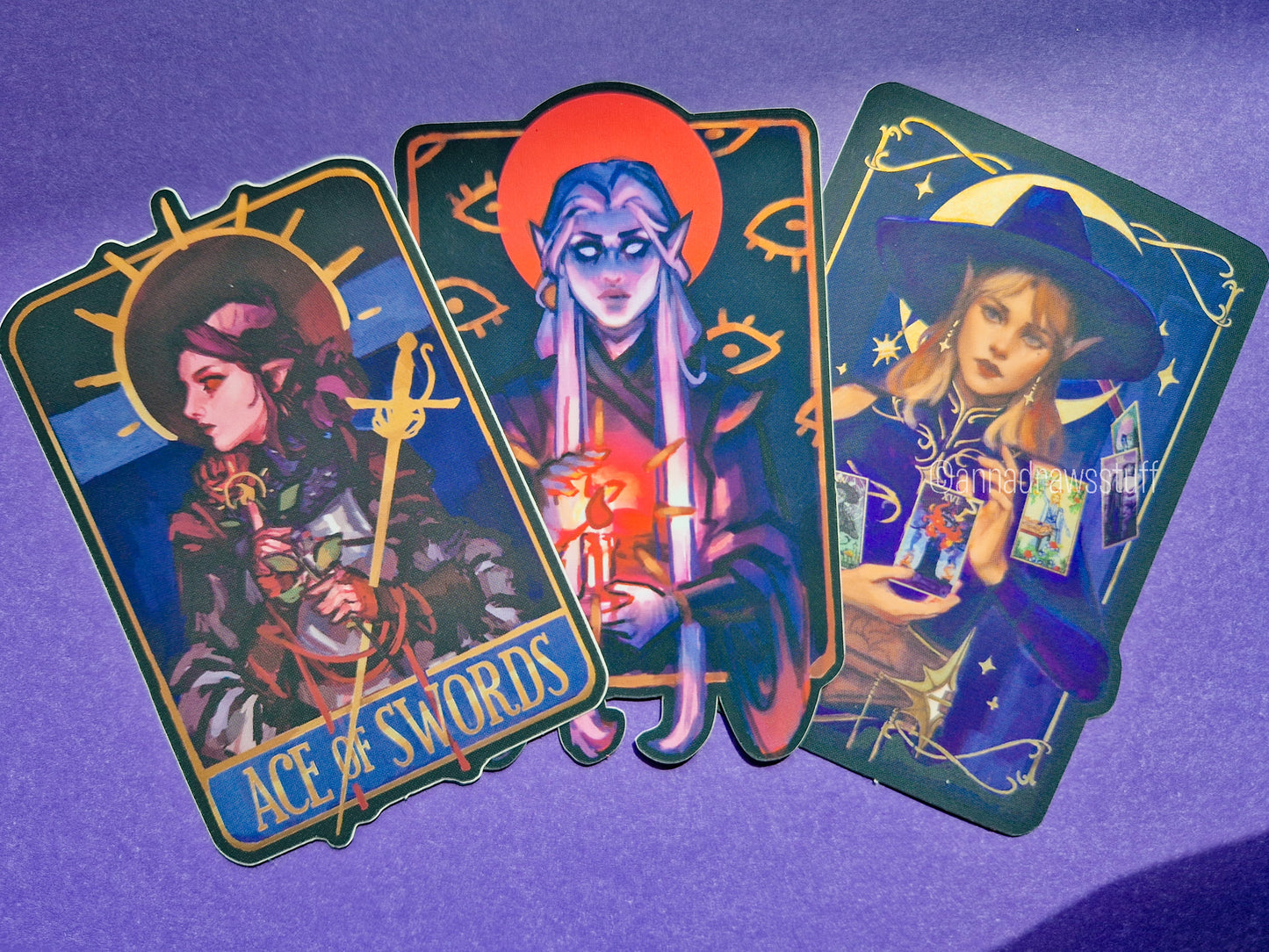 DnD OC Foil Stickers - Mirror Foil Vinyl Stickers