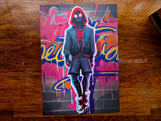 Spiderverse Art Print - A4 (Letter) or A6 (postcard) size