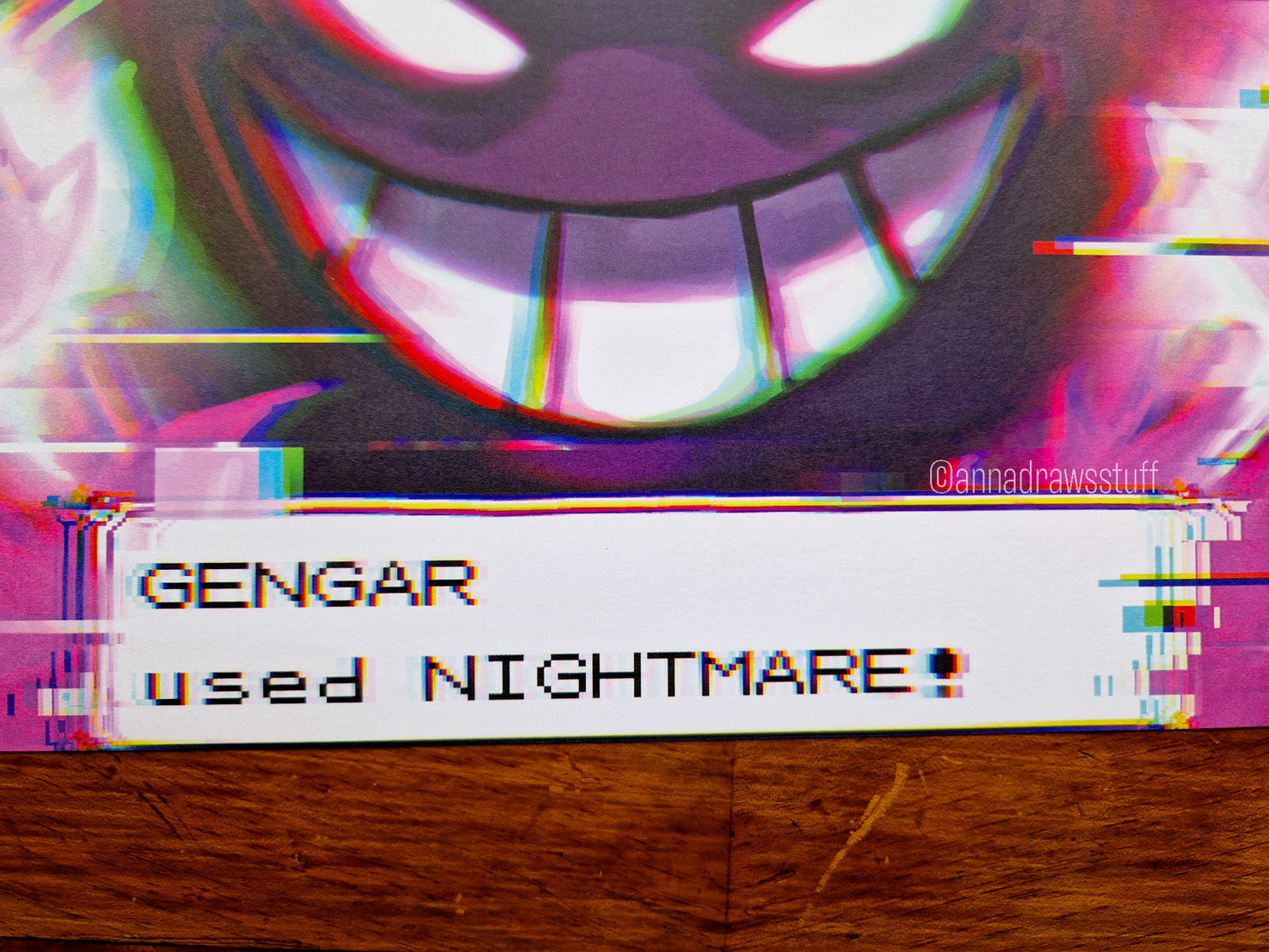 Gengar Art Print (Pokémon) - A4 (Letter) size