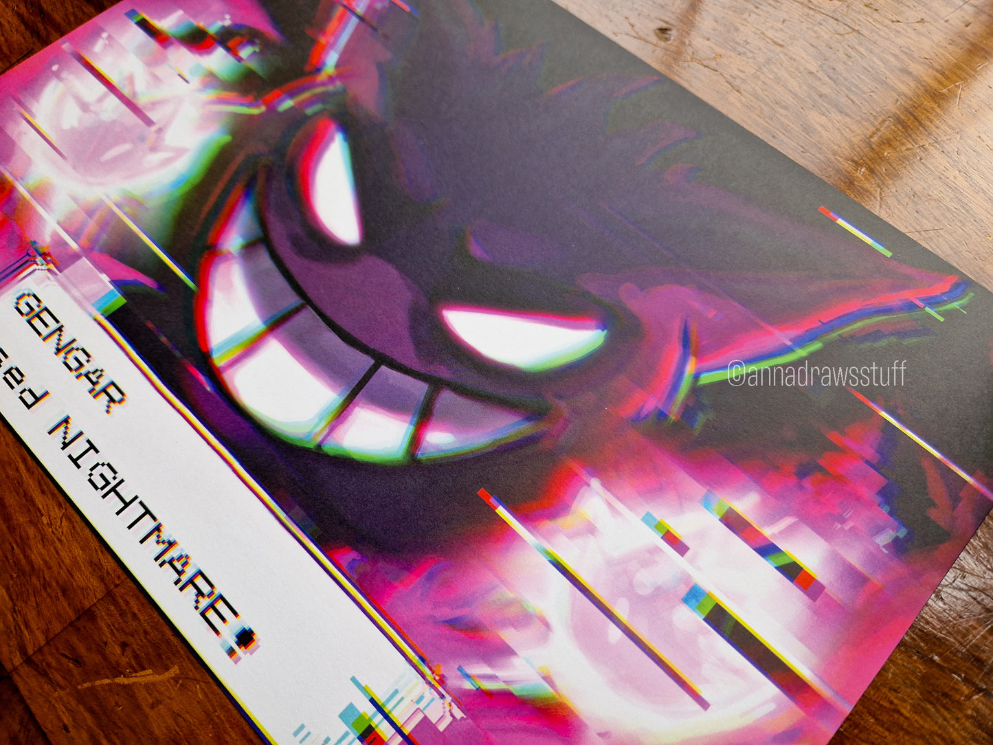 Gengar Art Print (Pokémon) - A4 (Letter) size