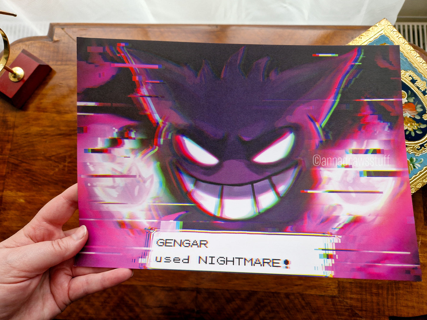 Gengar Art Print (Pokémon) - A4 (Letter) size