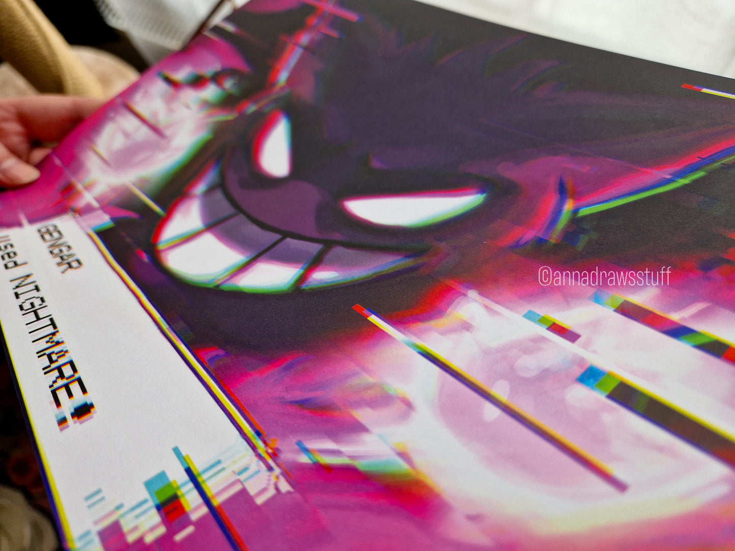 Gengar Art Print (Pokémon) - A4 (Letter) size
