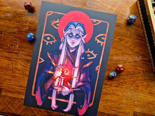 Changeling Art Print - A4 (Letter) or A6 (postcard) size