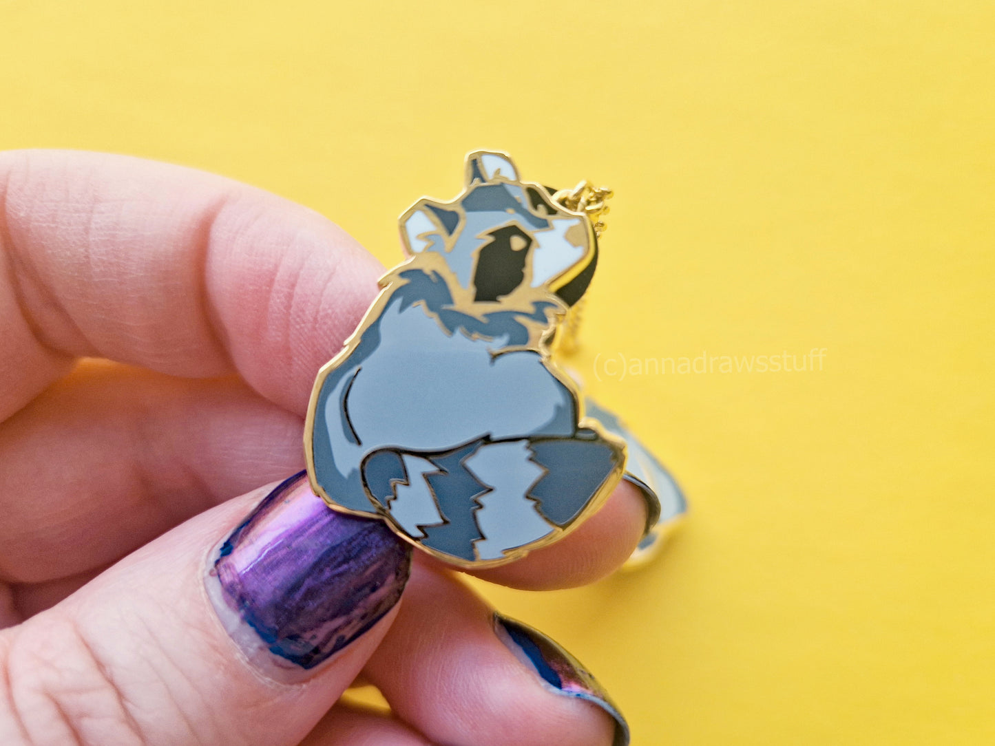 Raccoon And Opossum Collar Pin Set - Hard Enamel Pin - Extrashvaganza