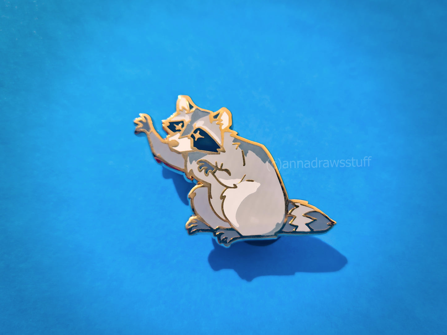 Grabby Raccoon - Hard Enamel Pin - Extrashvaganza