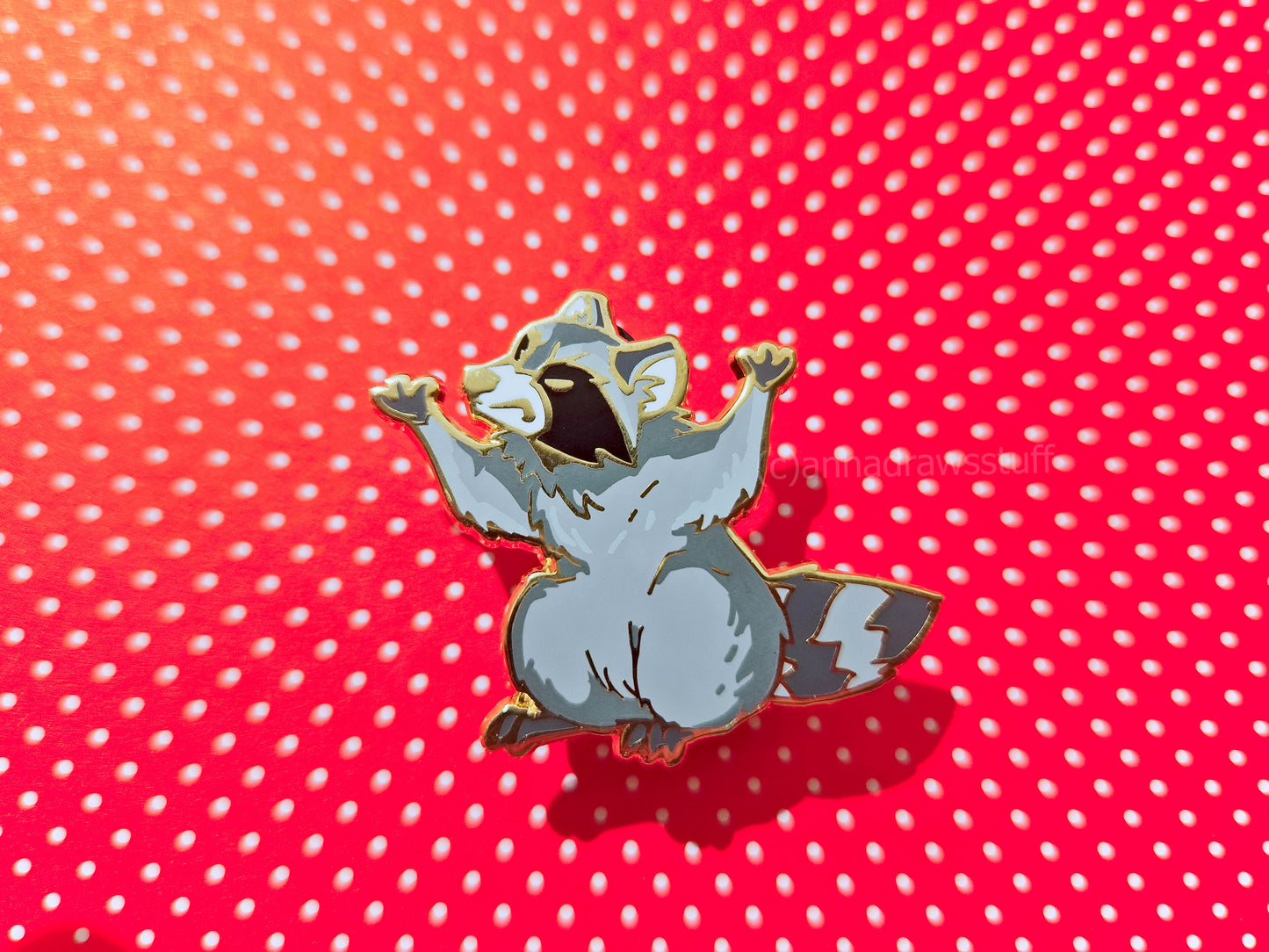 Angry Raccoon - Hard Enamel Pin - Extrashvaganza