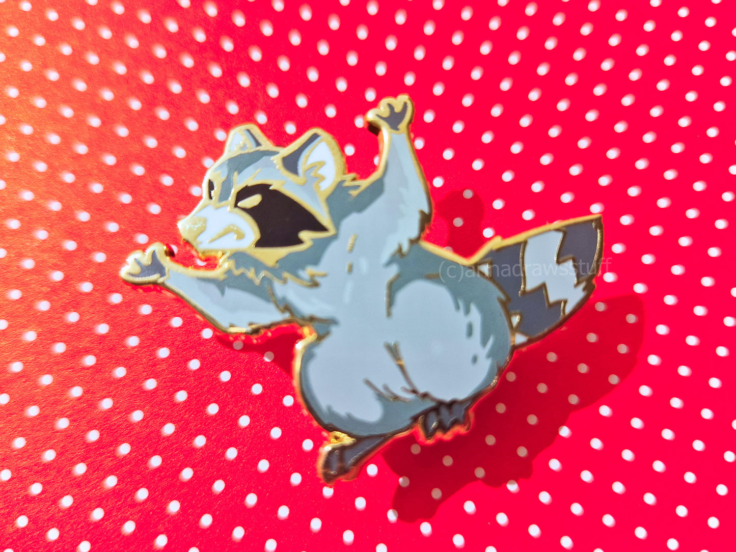 Angry Raccoon - Hard Enamel Pin - Extrashvaganza