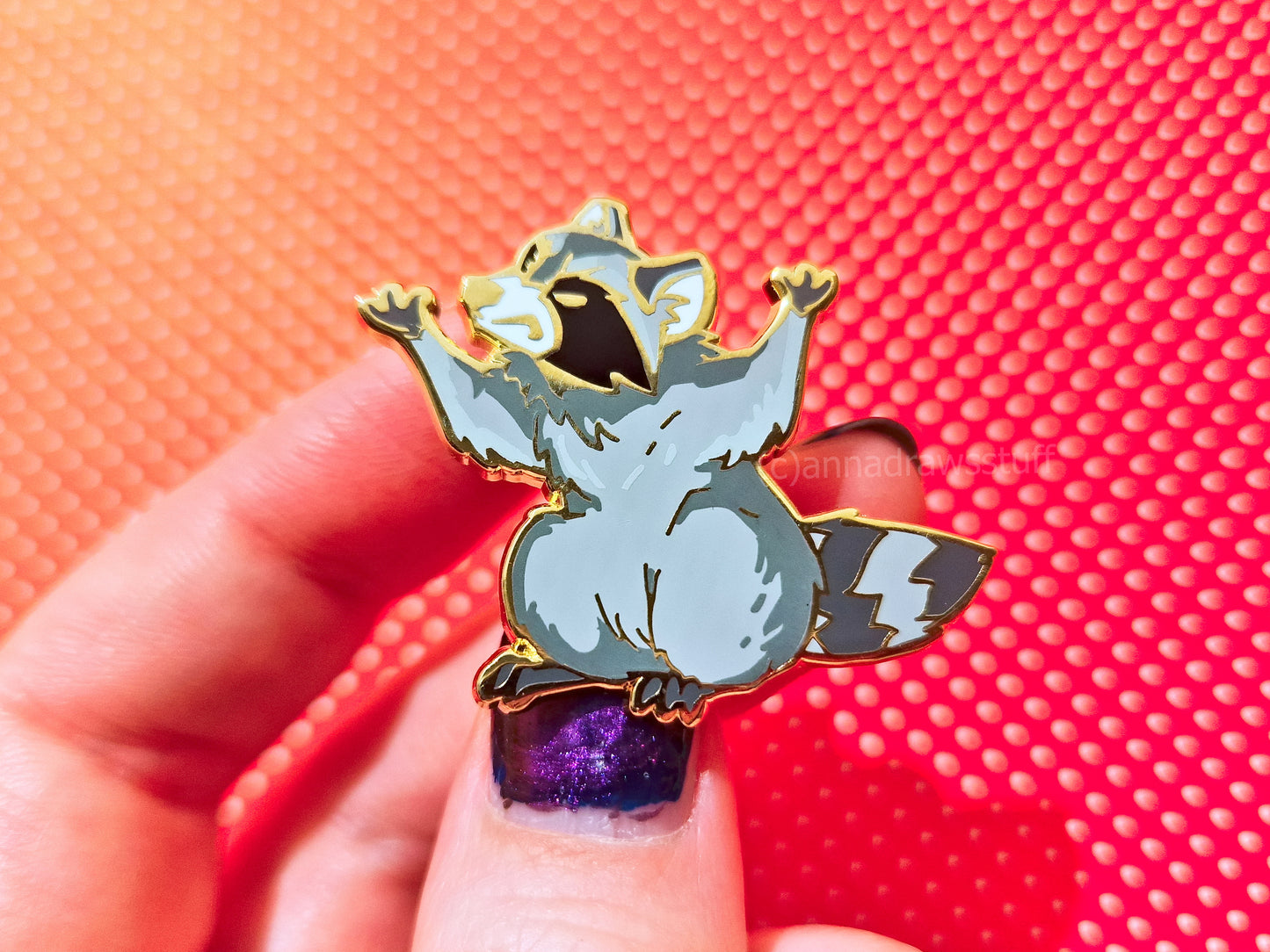 Angry Raccoon - Hard Enamel Pin - Extrashvaganza