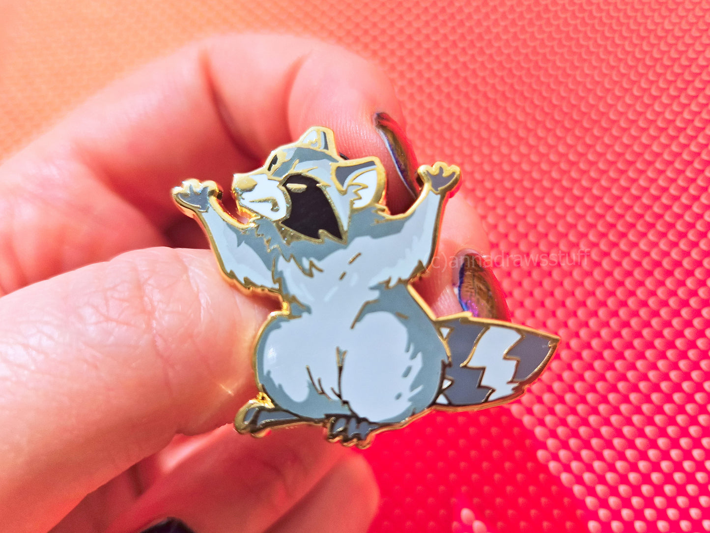 Angry Raccoon - Hard Enamel Pin - Extrashvaganza