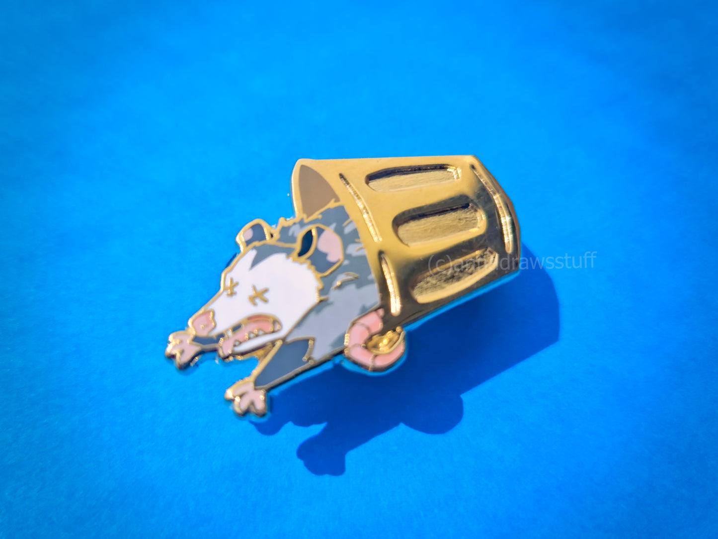 Opossum Playing Dead Pin - Hard Enamel Pin - Extrashvaganza