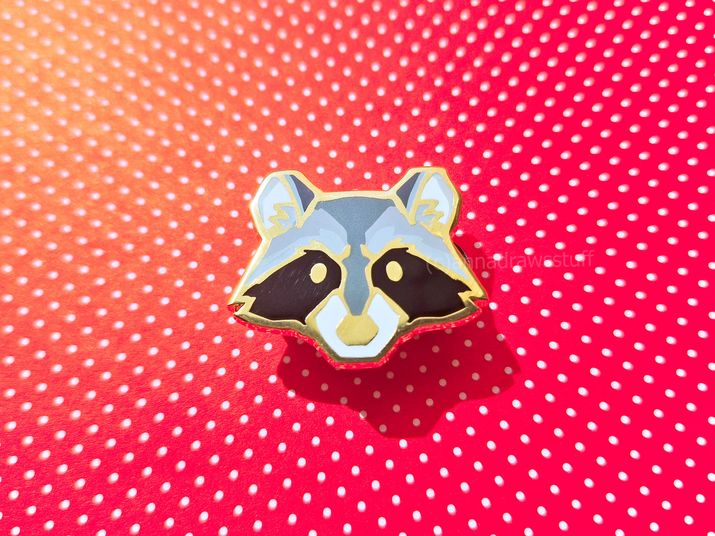 Raccoon Head  - Hard Enamel Pin - Extrashvaganza