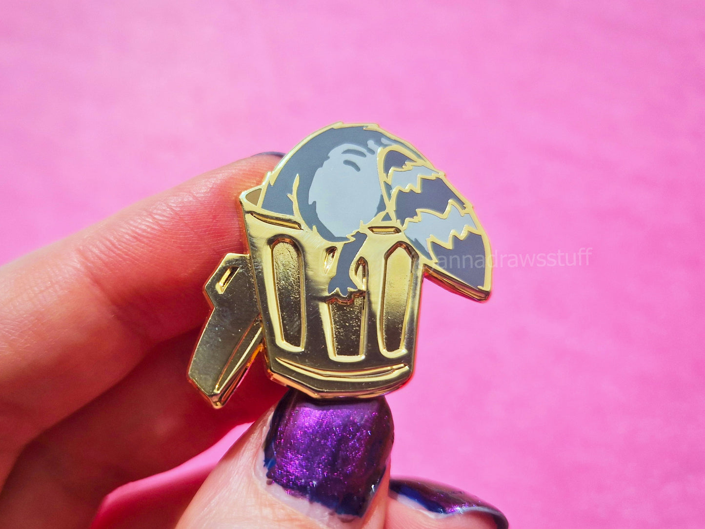 Digging Raccoon - Hard Enamel Pin - Extrashvaganza