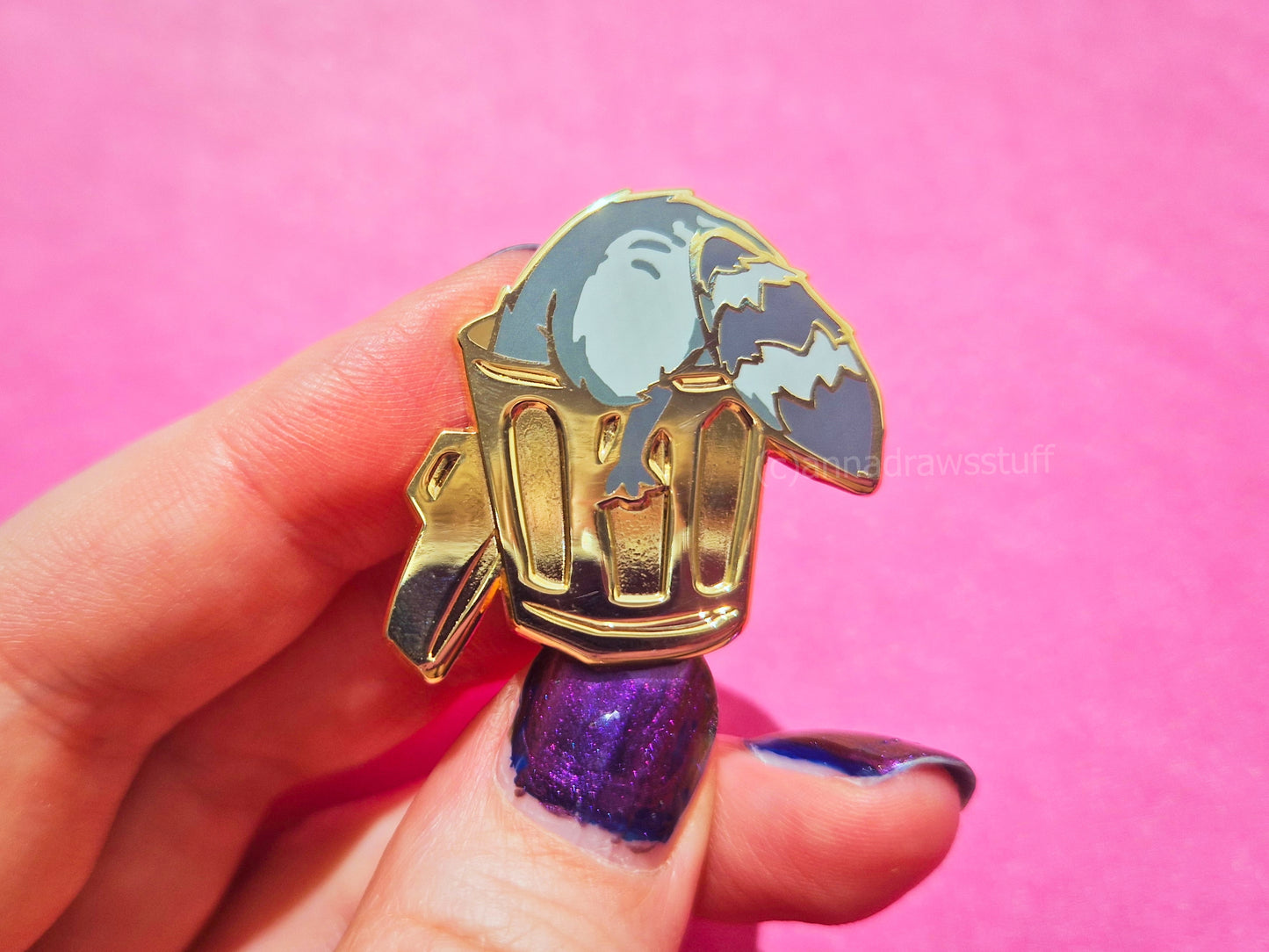 Digging Raccoon - Hard Enamel Pin - Extrashvaganza