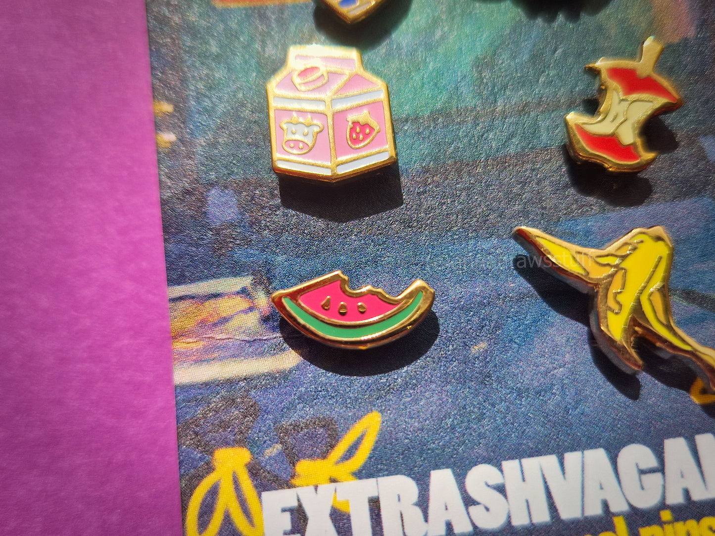 Garbage Themed Mini Pin Set - Hard Enamel Board Filler Pins - Extrashvaganza