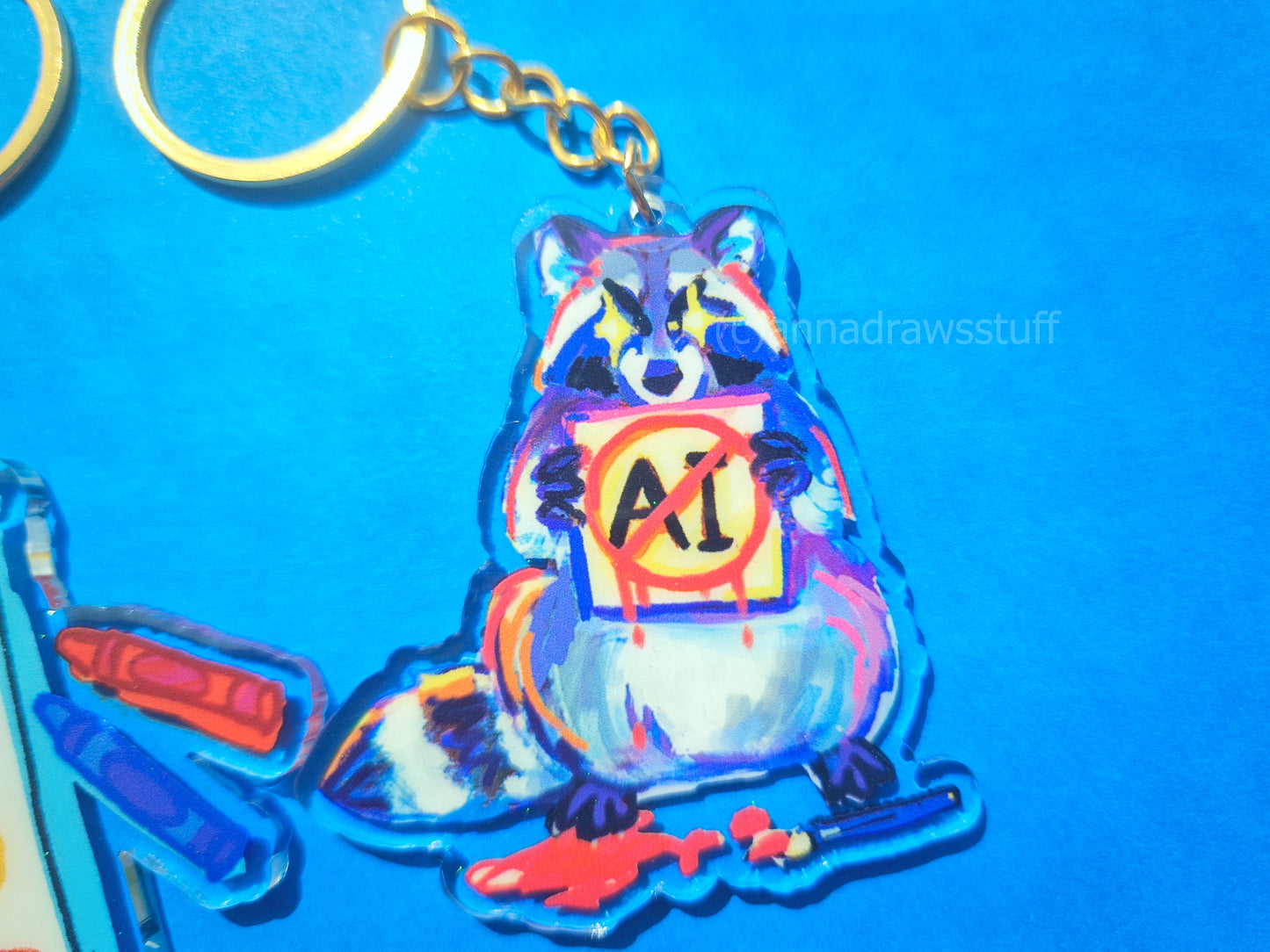 Anti AI Keychains