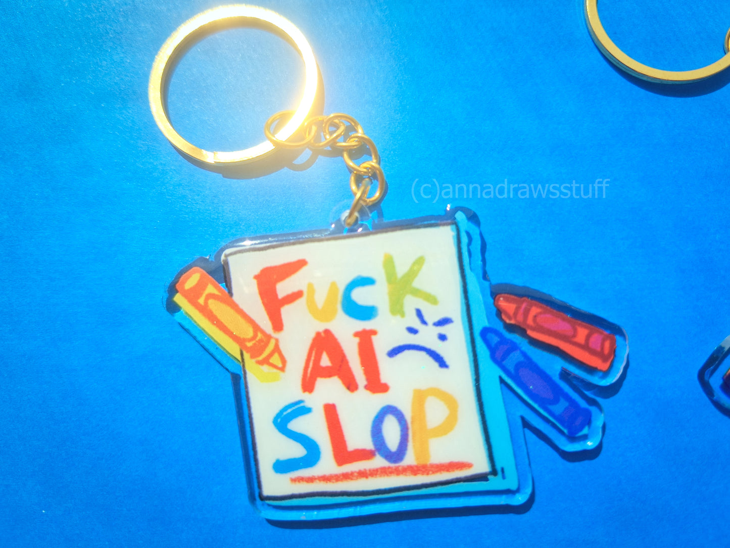 Anti AI Keychains