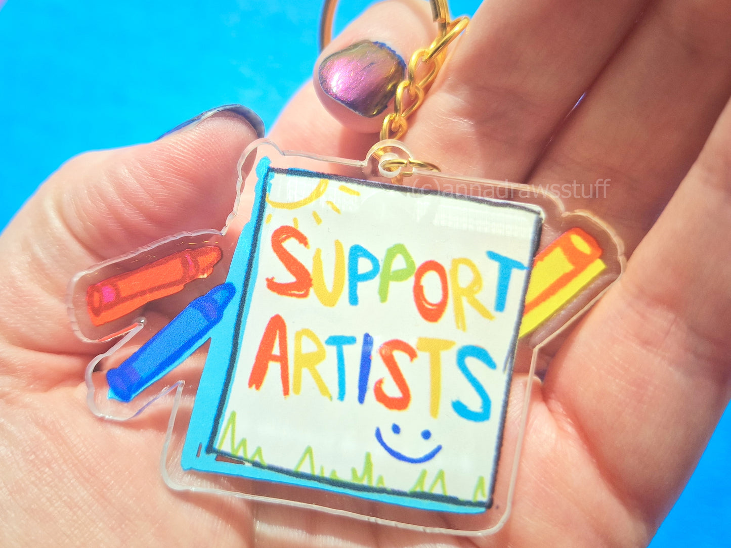 Anti AI Keychains