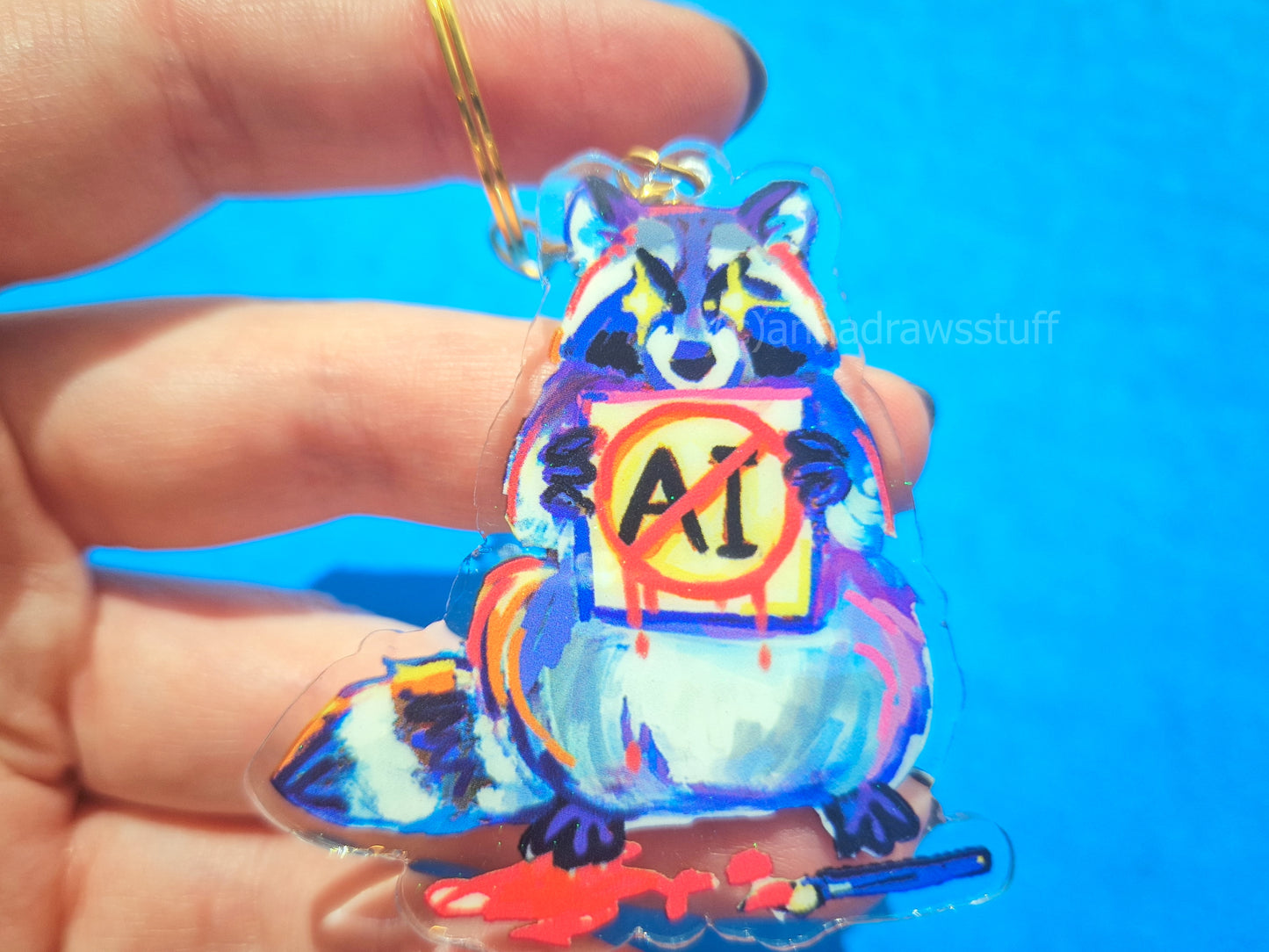 Anti AI Keychains