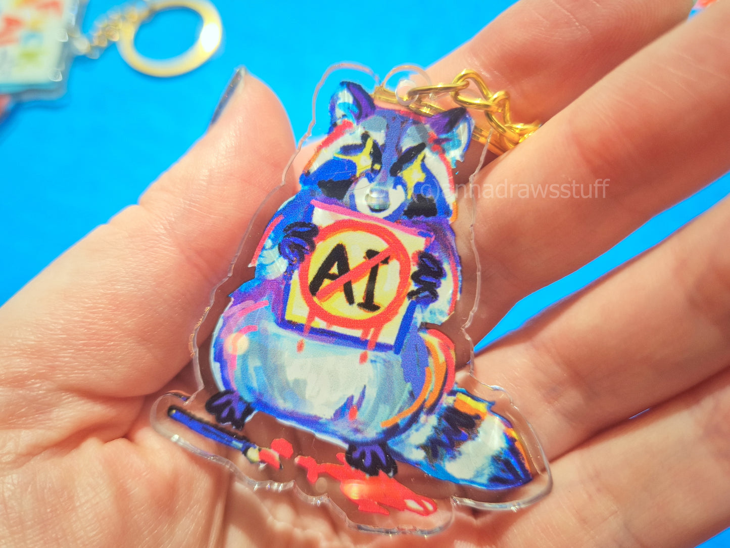 Anti AI Keychains