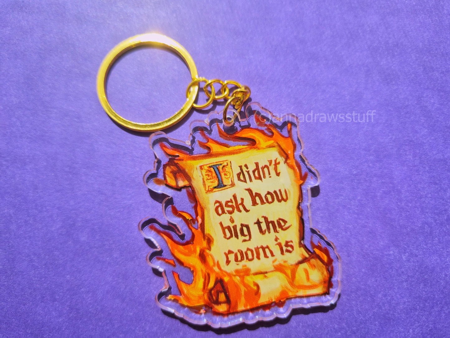 I Cast Fireball Keychain