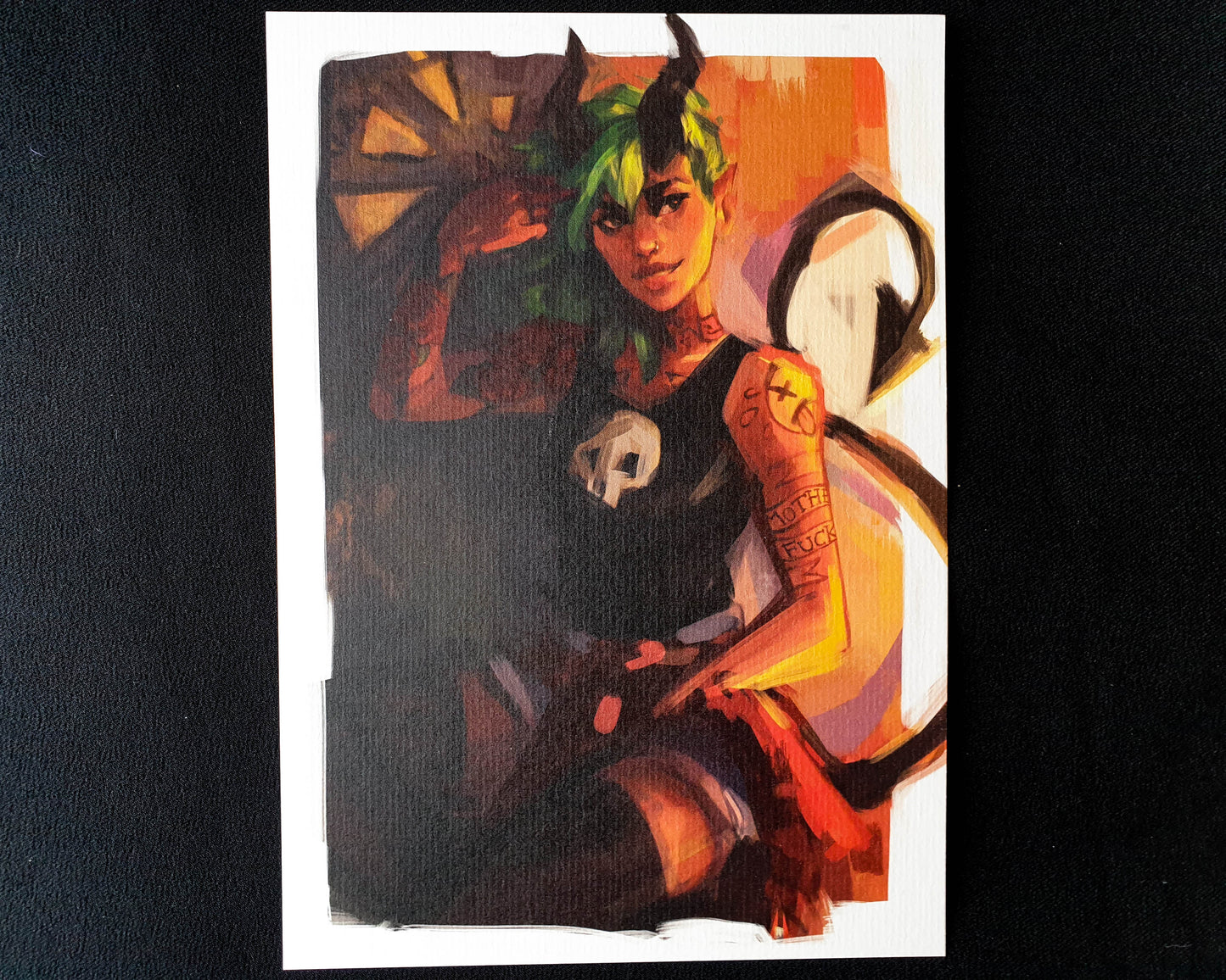 Demon Girl - A5 Art Print