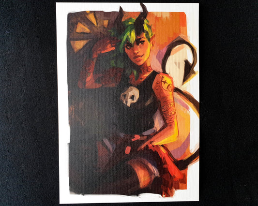 Demon Girl - A5 Art Print