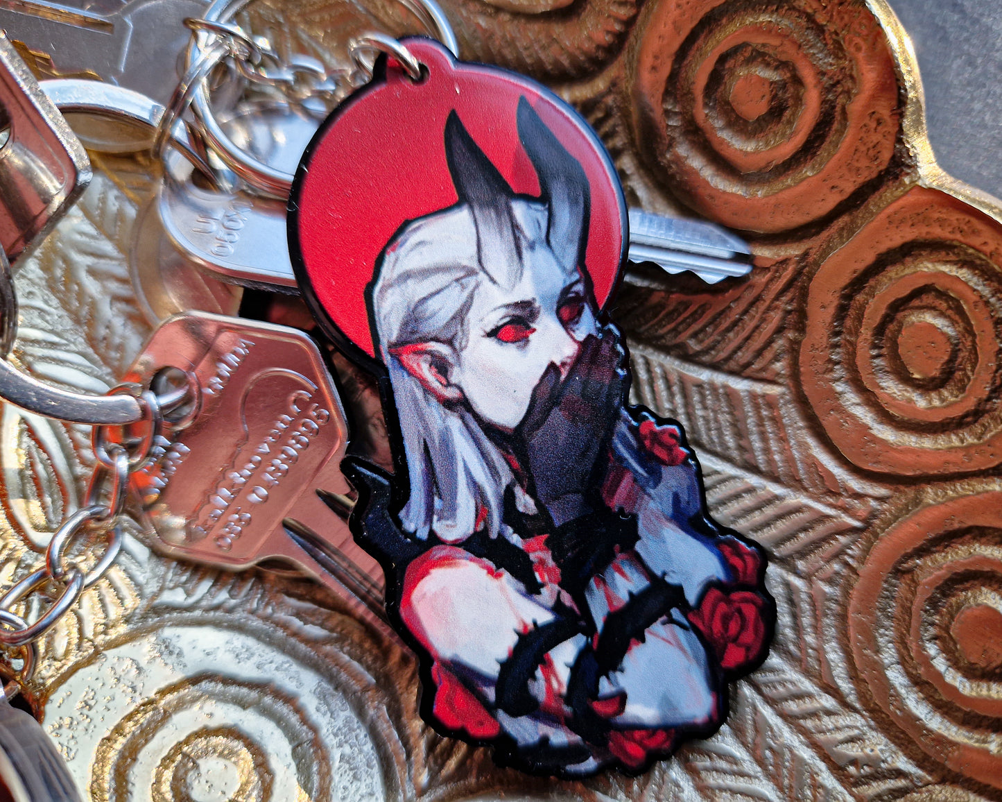 Acrylic Demon Girl Keychains