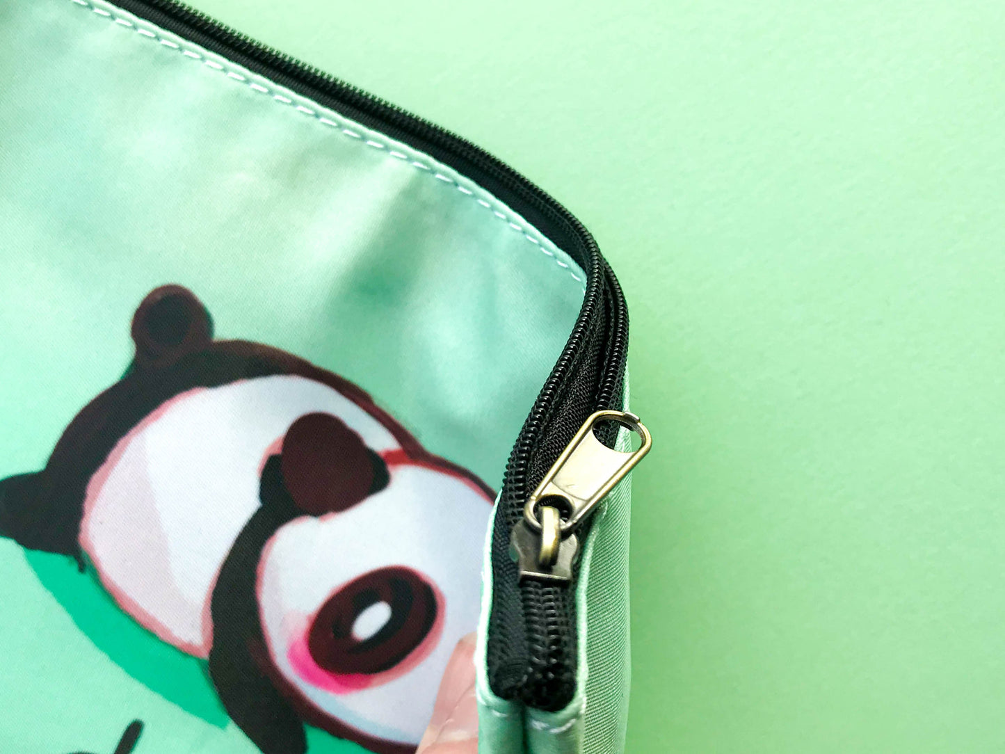 Dumb Panda Pencil Case - Zipper Bag for Cosmetics or Stationery