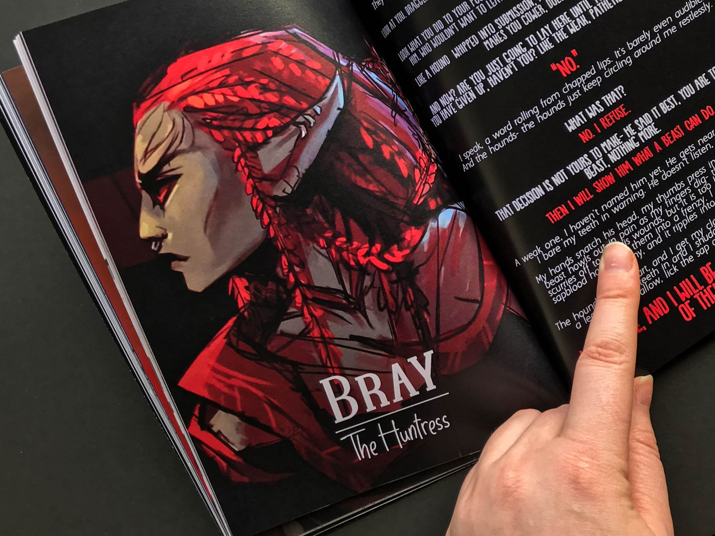 Thorns Zine - 100+ pages, A5 size  - Original Character Art + writing - Guild Wars 2