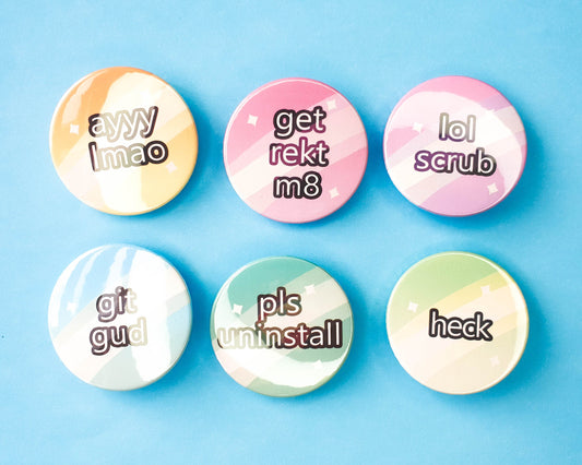 Real Gamer Pinback Buttons